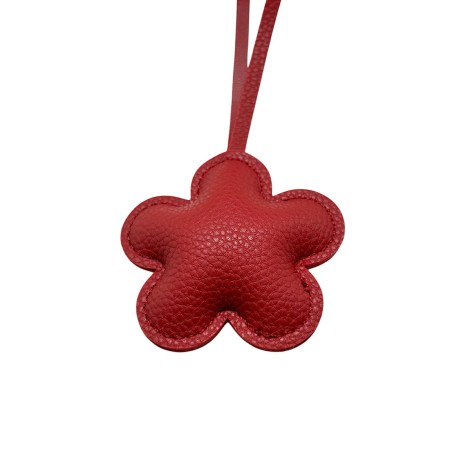 leather red flower